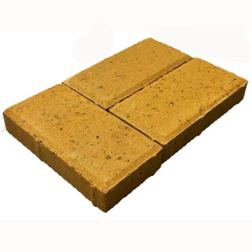 Брусчатка «Кирпич» 200x100x60 (2,6 кг.) жёлтая - «Компания Камнеград»