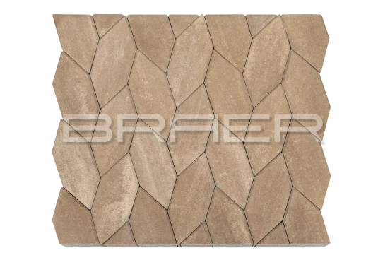 Тротуарная плитка Braer Карат, Color Mix Миндаль, 80 мм - «Компания Камнеград» - Изображение 2