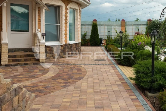 Тротуарная плитка Braer Старый город Ландхаус, Color Mix Прайд, 80 мм - «Компания Камнеград» - Изображение 4