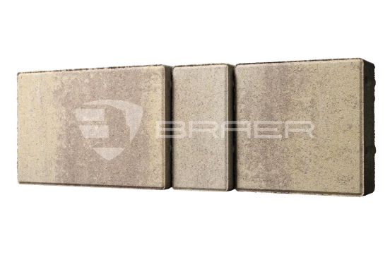 Тротуарная плитка Braer Старый город Ландхаус, Color Mix Степь, 80 мм - «Компания Камнеград» - Изображение 2
