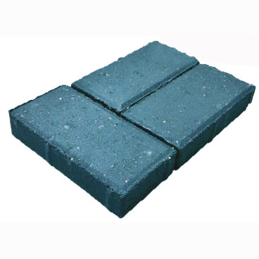 Брусчатка «Кирпич» 200x100x60 (2,6 кг.) синяя - «Компания Камнеград»