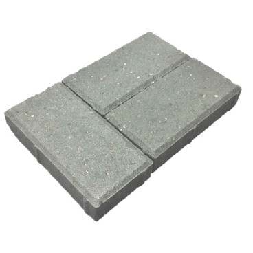 Брусчатка «Кирпич» 200x100x60 (2,6 кг.) серая - «Компания Камнеград»