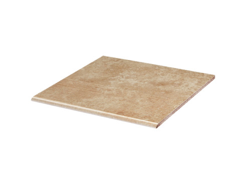 Клинкерная ступень с насечками Paradyz Ilario, Beige, 300×300×8,5 мм - «Компания Камнеград»