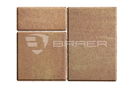 Тротуарная плитка Braer Старый город Ландхаус, Color Mix Рассвет, 80 мм - «Компания Камнеград» - Изображение 1
