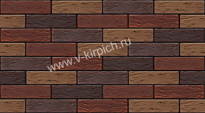 Кирпич лицевой керамический МИКС 11 (антик руст, кортен руст, терракотовый/коричневый руст) Воротынск - «Компания Камнеград» - Изображение 6