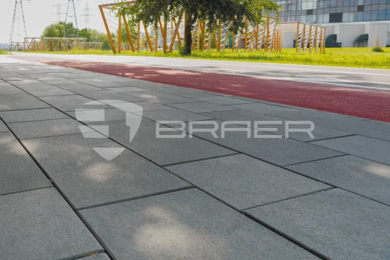 Тротуарная плитка Braer Сити 300 x 300, Серый, 80 мм - «Компания Камнеград» - Изображение 4
