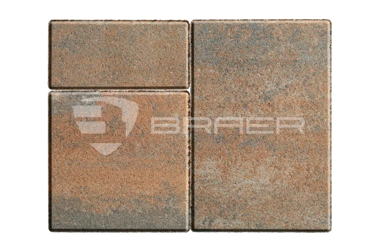 Тротуарная плитка Braer Старый город Ландхаус, Color Mix Койот, 60 мм - «Компания Камнеград» - Изображение 1