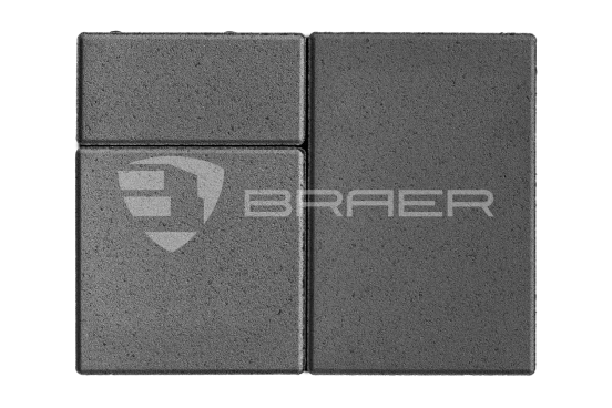 Тротуарная плитка Braer Старый город Ландхаус, Серый, 80 мм - «Компания Камнеград» - Изображение 1