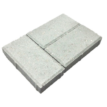 Брусчатка «Кирпич» 200x100x40 (1,73 кг.) белая - «Компания Камнеград»