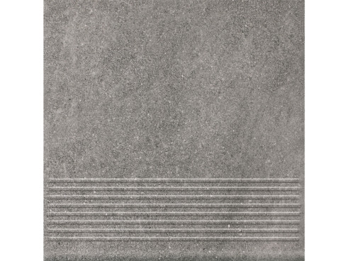 Клинкерная ступень с насечками Paradyz Mattone Sabbia, Grafit, 300×300×8,5 мм - «Компания Камнеград»