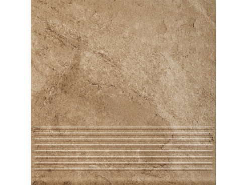 Клинкерная ступень с насечками Paradyz Mattone Pietra, Beige, 300×300×8,5 мм - «Компания Камнеград»