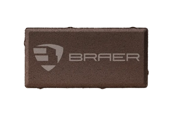 Тротуарная плитка Braer Прямоугольник, Коричневый, 40 мм - «Компания Камнеград» - Изображение 1