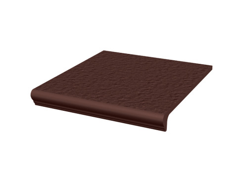Клинкерная ступень с капиносом Paradyz Natural, Brown, 330×300×11 мм - «Компания Камнеград»