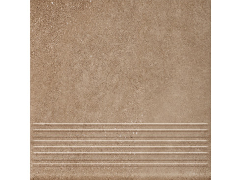 Клинкерная ступень с насечками Paradyz Mattone Sabbia, Brown, 300×300×8,5 мм - «Компания Камнеград»