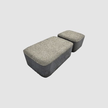 Брусчатка Классика Русто — тип 1-2 (stone base) белый мрамор - «Компания Камнеград»