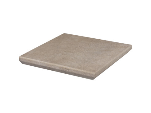 Клинкерная угловая ступень с капиносом Paradyz Viano, Beige, 330×330×11 мм - «Компания Камнеград»
