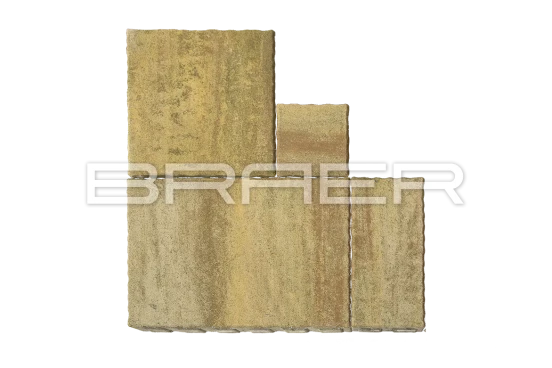 Тротуарная плитка Braer Патио, Color Mix Саванна, 60 мм - «Компания Камнеград» - Изображение 1