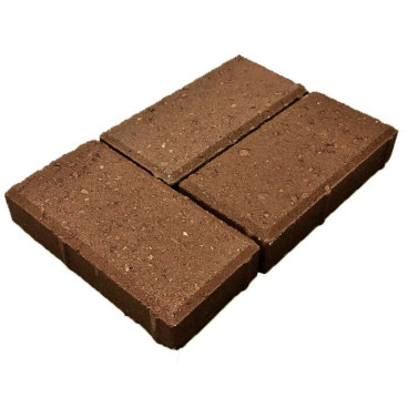 Брусчатка «Кирпич» 200x100x60 (2,6 кг.) корица - «Компания Камнеград»