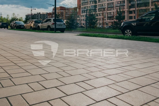 Тротуарная плитка Braer Старый город Ландхаус, Белый, 60 мм - «Компания Камнеград» - Изображение 4