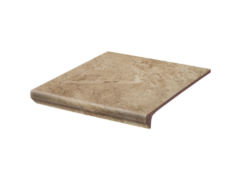 Клинкерная ступень Paradyz Mattone Pietra Beige с капиносом, 330×300×11 мм - «Компания Камнеград»