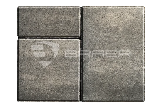 Тротуарная плитка Braer Старый город Ландхаус, Color Mix Туман, 80 мм - «Компания Камнеград» - Изображение 1
