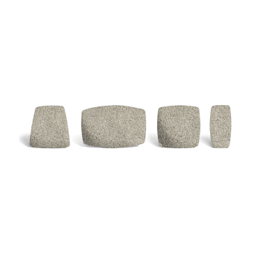 Брусчатка Классика Русто — тип 1-4 (stone base) белый мрамор - «Компания Камнеград»