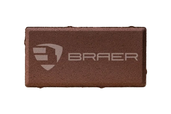 Тротуарная плитка Braer Прямоугольник, Красный, 40 мм - «Компания Камнеград» - Изображение 1