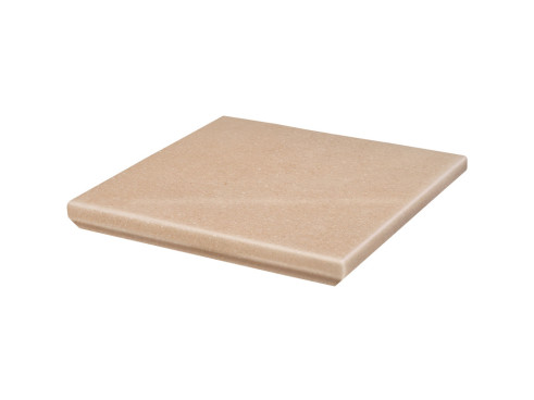 Клинкерная угловая ступень с капиносом Paradyz Mattone Sabbia, Beige, 330×330×11 мм - «Компания Камнеград»