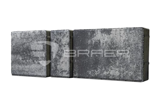 Тротуарная плитка Braer Старый город Ландхаус, Color Mix Ночь, 60 мм - «Компания Камнеград» - Изображение 2