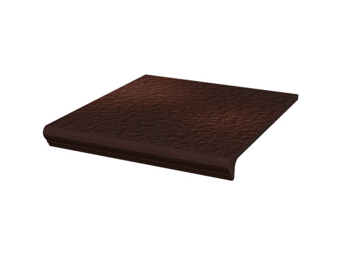 Клинкерная ступень с капиносом Paradyz Cloud, Brown, 330×300×11 мм - «Компания Камнеград»