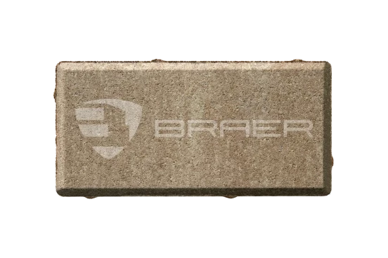 Тротуарная плитка Braer Прямоугольник, Color Mix Миндаль, 40 мм - «Компания Камнеград» - Изображение 1