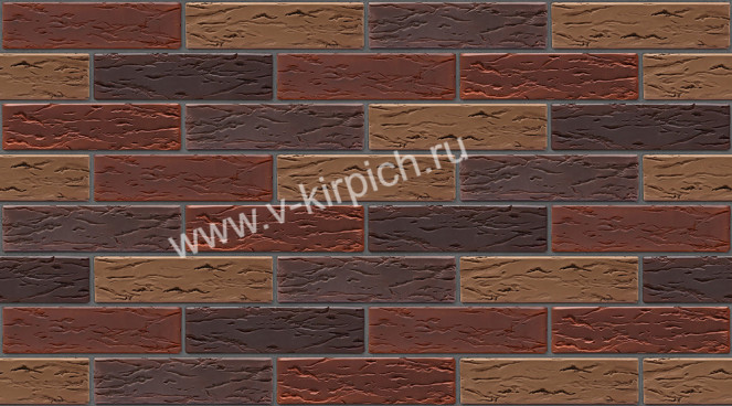 Кирпич лицевой керамический МИКС 11 (антик руст, кортен руст, терракотовый/коричневый руст) Воротынск - «Компания Камнеград» - Изображение 5