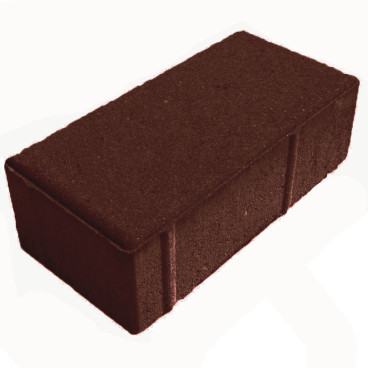 Брусчатка «Кирпич» 200x100x80 (3,68 кг.) шоколадная - «Компания Камнеград»