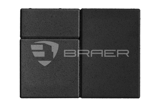 Тротуарная плитка Braer Старый город Ландхаус, Черный, 80 мм - «Компания Камнеград» - Изображение 1