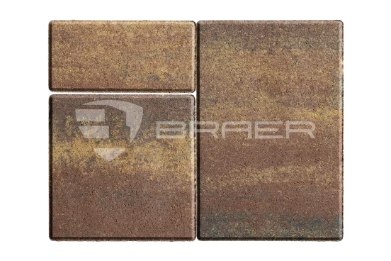Тротуарная плитка Braer Старый город Ландхаус, Color Mix Мальва, 60 мм - «Компания Камнеград» - Изображение 1