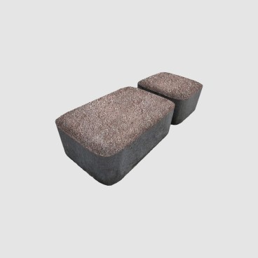 Брусчатка Классика Русто — тип 1-2 (stone base) розовый мрамор - «Компания Камнеград»